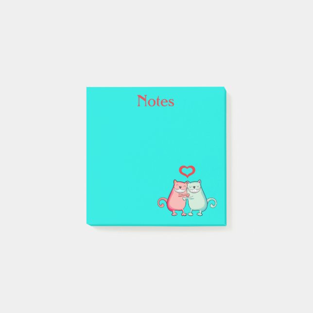 Cats in Love Post-It Notes (Front)