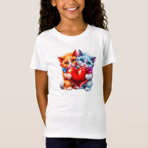 Cats in love valentine T-Shirt