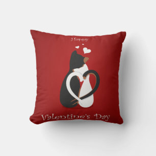 Cats in love Valentine's Day- 2 Sided Print Pillow