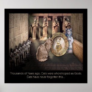 Cats in Old Egypt Poster