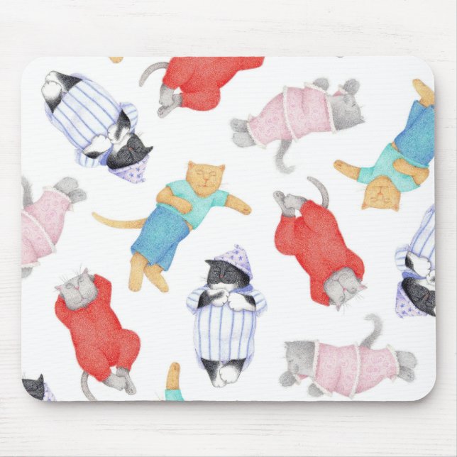 Cats in Pyjamas Mousepad (Front)