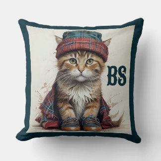 Cats in Scottish Disguise – charming tartan cats Cushion