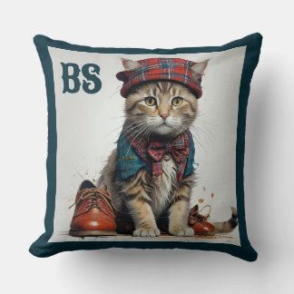 Cats in Scottish Disguise – charming tartan cats Cushion