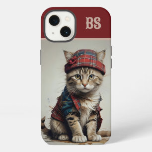 Cats in Scottish Disguise – charming tartan cats iPhone 13 Case