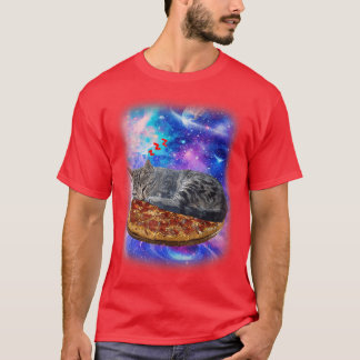 Cats In Space -Astral Cosmic Design Astronaut Funn T-Shirt
