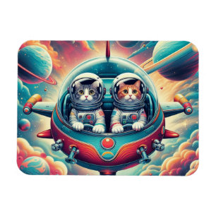 Cats in space magnets! magnet