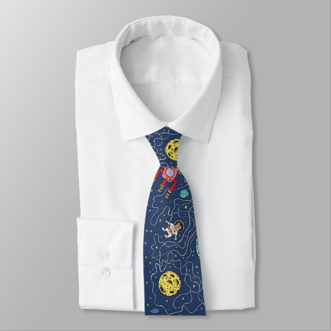 Cat's in Space Tie (Tied)
