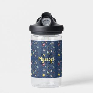 Cat's In Space Water Bottle