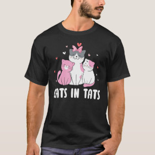 Cats in Tats Cat Tattoo Kitten Tattooed T-Shirt