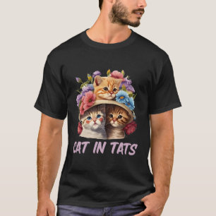 Cats In Tats Cat Tattoo Kitten Tattooed T-Shirt