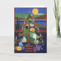 Cats in the Christmas Tree