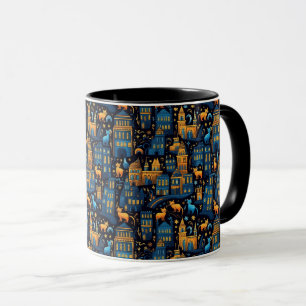 Cats In The City Ai Art Mug