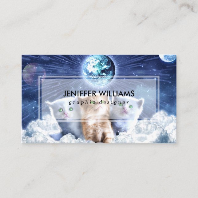  Cats in the cloud                                 Business Card (Front)