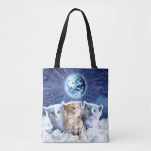 Cats in the cloud tote bag