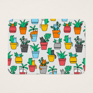 Cats in the flowerpots