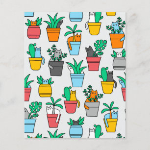Cats in the flowerpots