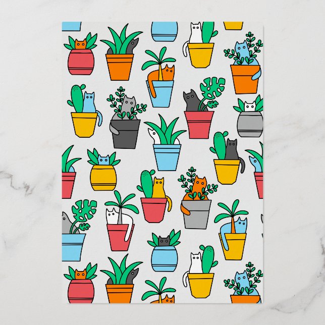 Cats in the flowerpots (Front)