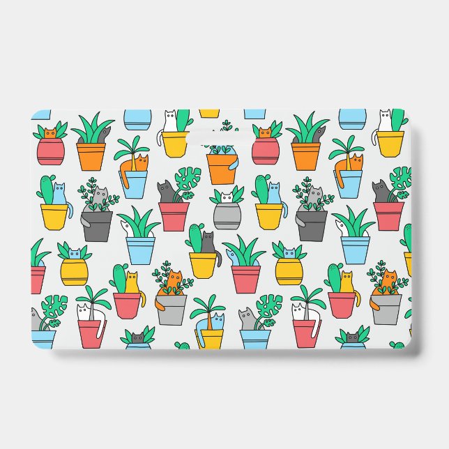Cats in the flowerpots ID badge (Front)
