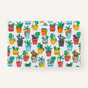 Cats in the flowerpots ID badge