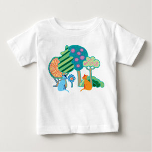 Cats in the garden baby T-Shirt