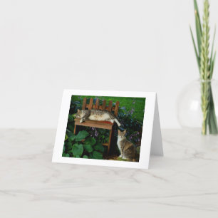 Cats in the Garden Card