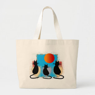 Cats in the Sun Large Tote Bag