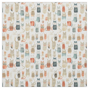 Cats in Wonderland: Whimsy Cat Fabric