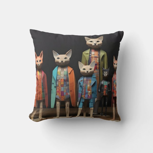 cats - Katzen  Cushion (Front)