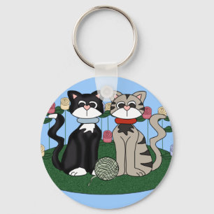 Cats Key Ring