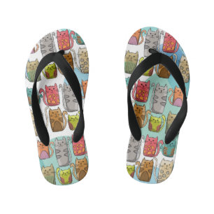 Cats! Kid's Flip Flops