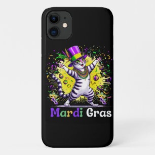 Cats Kitten Kitty Mardi Gras Festival Party iPhone 11 Case