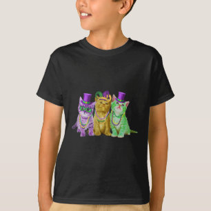 Cats Kitten Kitty Mardi Gras Festival Party Cat Lo T-Shirt