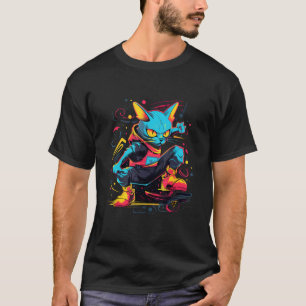 Cats, Kittens, and Urban Art Style Street Art Styl T-Shirt