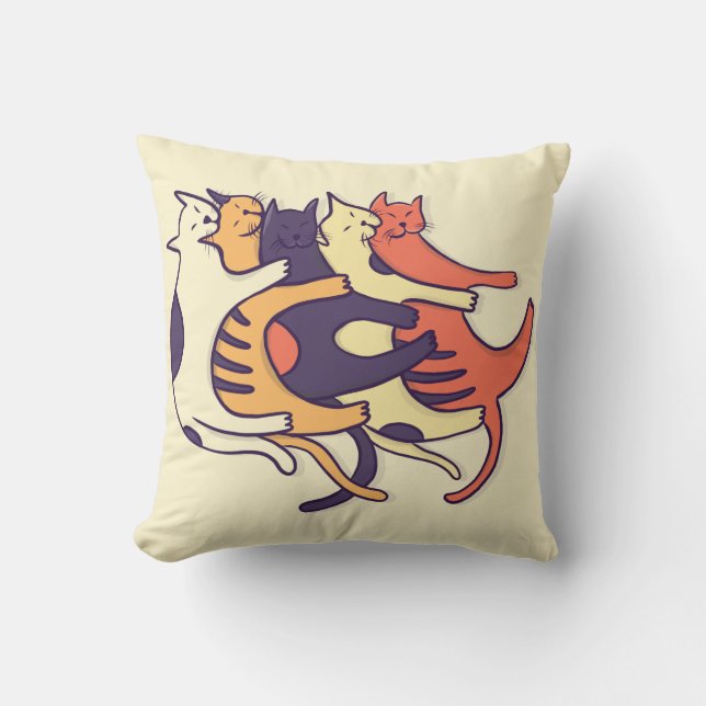 CATS KITTENS PETS CUTE COOL CUSHION (Front)