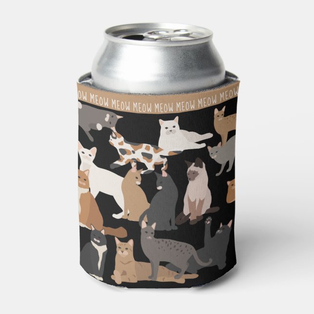 Cats | Kitty Cat Mum / Dad | Pet Lovers Can Cooler (Can Front)