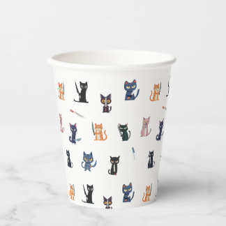Cats & Knives Paper Cup