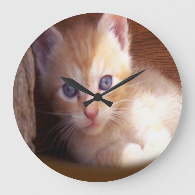 Cats Large Clock (Front)