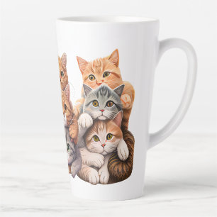 Cats  latte mug