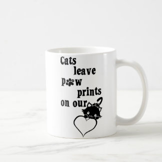 Cats leave pawprints on our hearts Mug