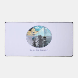 Cats Louvre Paris - Enjoy Desk Mat