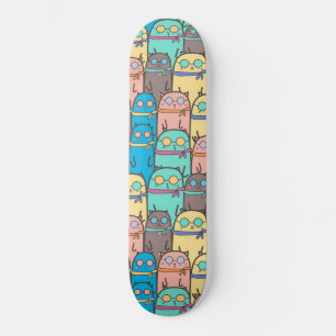 Cats Love Skateboard