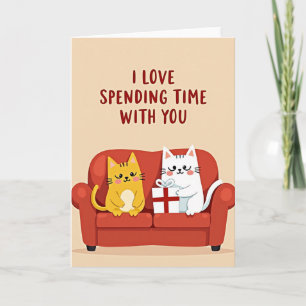 Cats Love Time Together Card