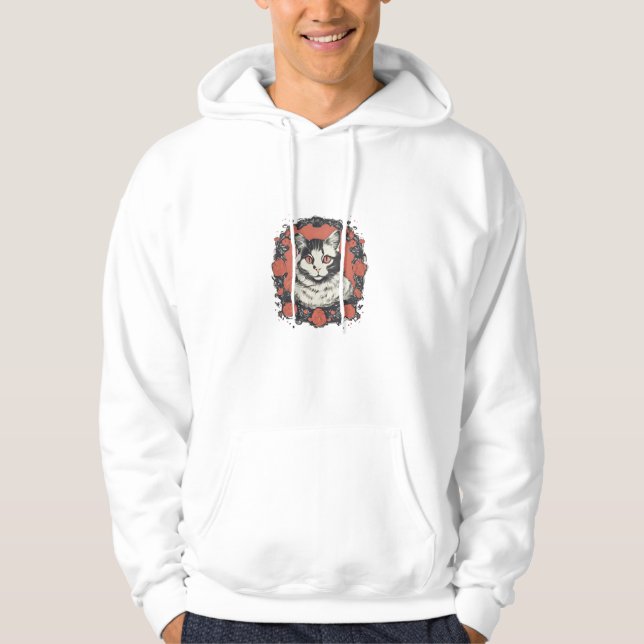 cats lover art design | cat lovers design buy now  hoodie (Front)