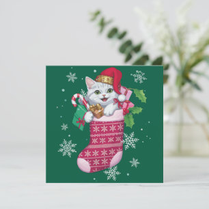 Cats Lover Christmas Funny Cats Owner Holiday Card