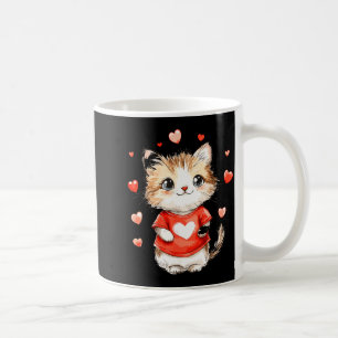 Cats Lover Heart Girls Kitten Valentine’s Day Wome Coffee Mug