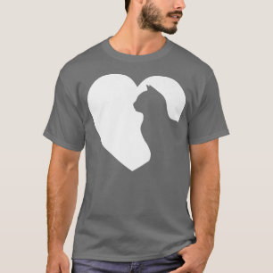 Cats lover men women boys girls Mom Lady funny hea T-Shirt