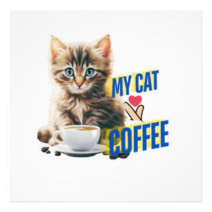 Cats lovers photo print