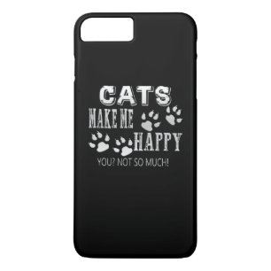Cats make me happy! iPhone 8 plus/7 plus case