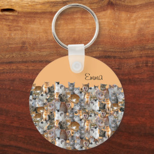 Cats meeting point - cute key ring