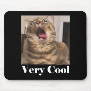 Cats Meme Graphic Silly Cat Humor Funny Cat Very C Mouse Mat